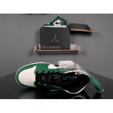 Air Jordan 1 Mid Pine Green 852542-301 Pine Green/Sail-Black Mens Womens Shoes