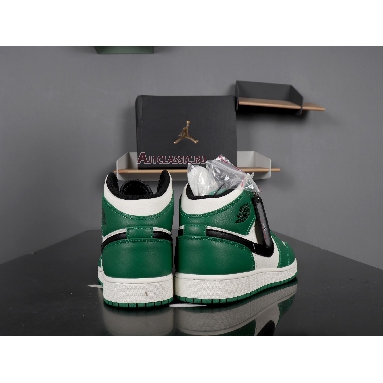 Air Jordan 1 Mid Pine Green 852542-301 Pine Green/Sail-Black Mens Womens Shoes