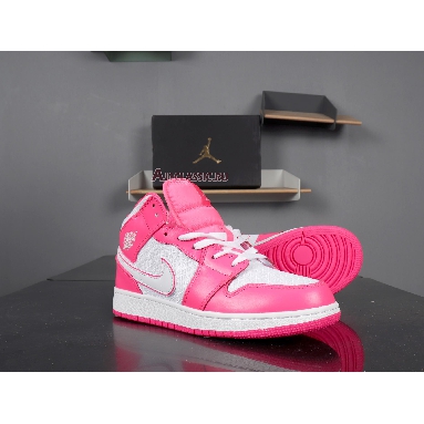 Air Jordan 1 Mid GS Hyper Pink 555112-611 Hyper Pink/White Mens Womens Shoes