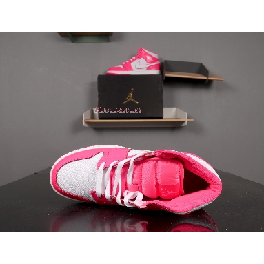 Air Jordan 1 Mid GS Hyper Pink 555112-611 Hyper Pink/White Sneakers