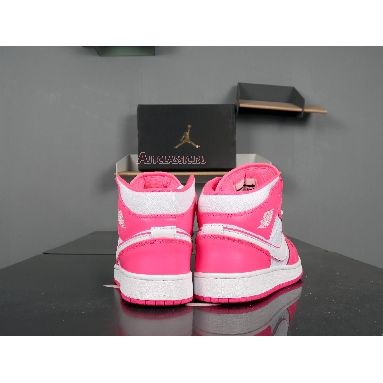 Air Jordan 1 Mid GS Hyper Pink 555112-611 Hyper Pink/White Mens Womens Shoes