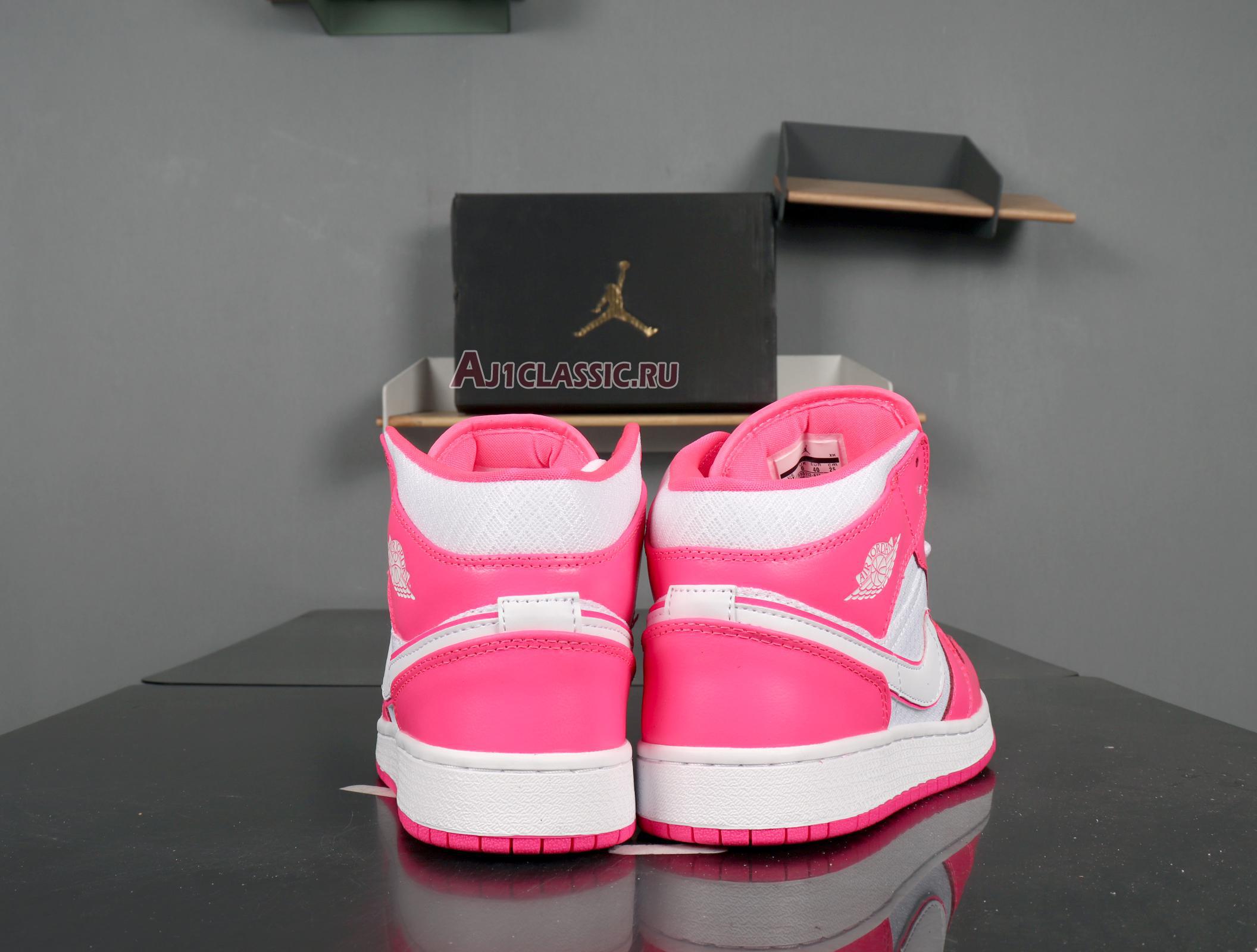 New Air Jordan 1 Mid GS "Hyper Pink" 555112-611 Shoes