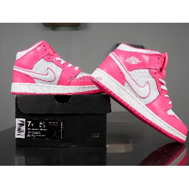 Air Jordan 1 Mid GS Hyper Pink 555112-611 Hyper Pink/White Mens Womens Shoes