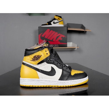 Air Jordan 1 Retro High OG Yellow Toe AR1020-700 Black/Yellow/White Sneakers