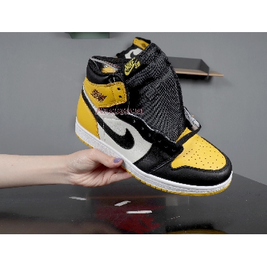 Air Jordan 1 Retro High OG Yellow Toe AR1020-700 Black/Yellow/White Sneakers