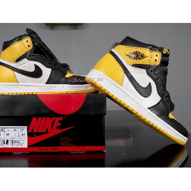 Air Jordan 1 Retro High OG Yellow Toe AR1020-700 Black/Yellow/White Sneakers