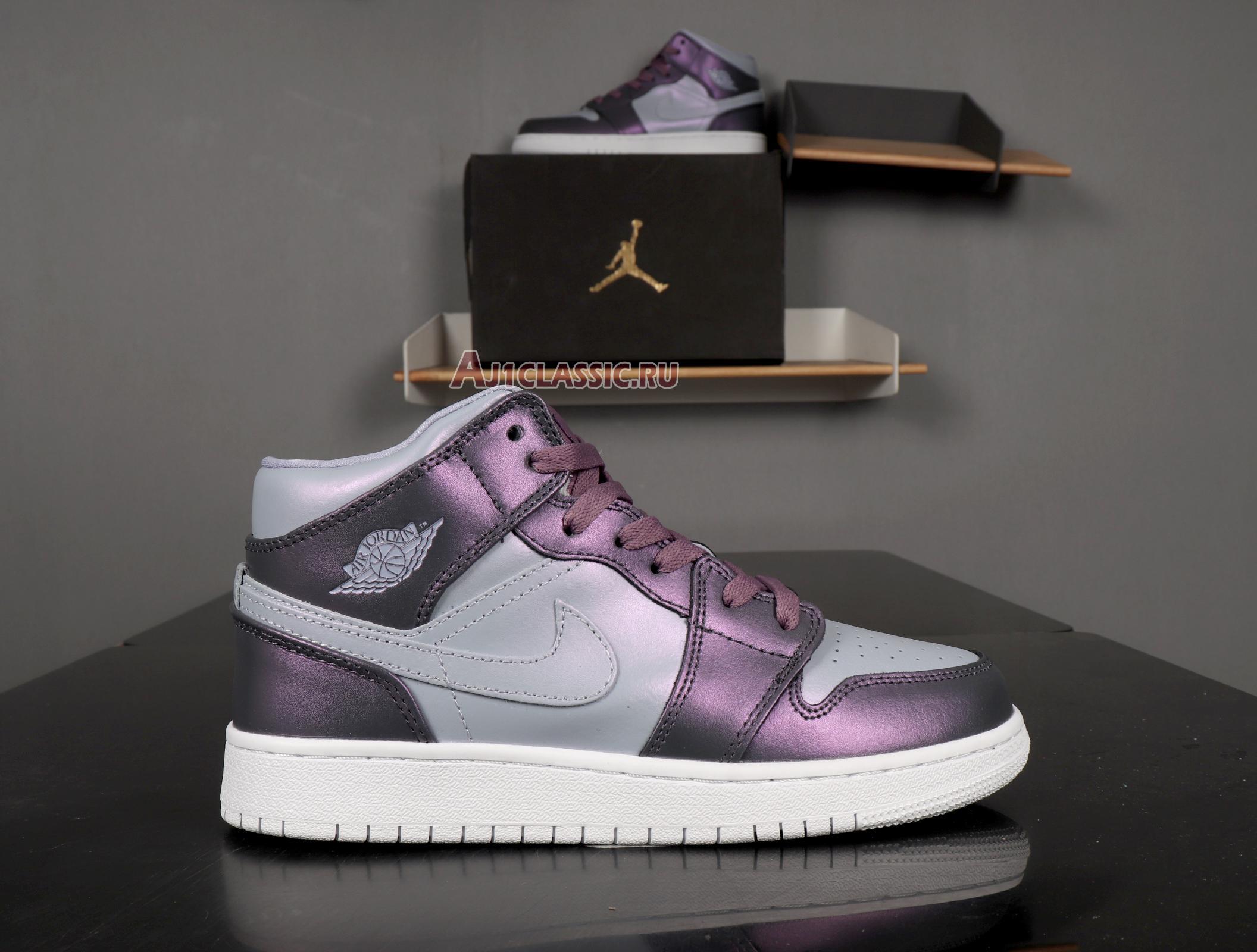 New Air Jordan 1 Mid GS "Metallic Purple" AV5174-400 Shoes