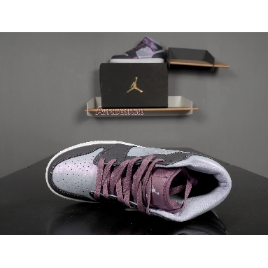 Air Jordan 1 Mid GS Metallic Purple AV5174-400 Metallic Purple/White/Black Mens Womens Shoes