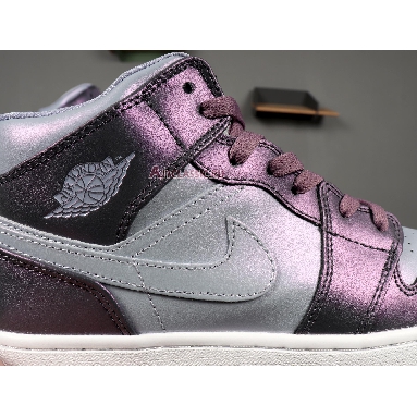 Air Jordan 1 Mid GS Metallic Purple AV5174-400 Metallic Purple/White/Black Sneakers