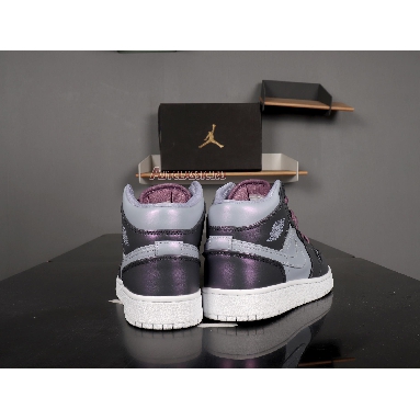 Air Jordan 1 Mid GS Metallic Purple AV5174-400 Metallic Purple/White/Black Mens Womens Shoes