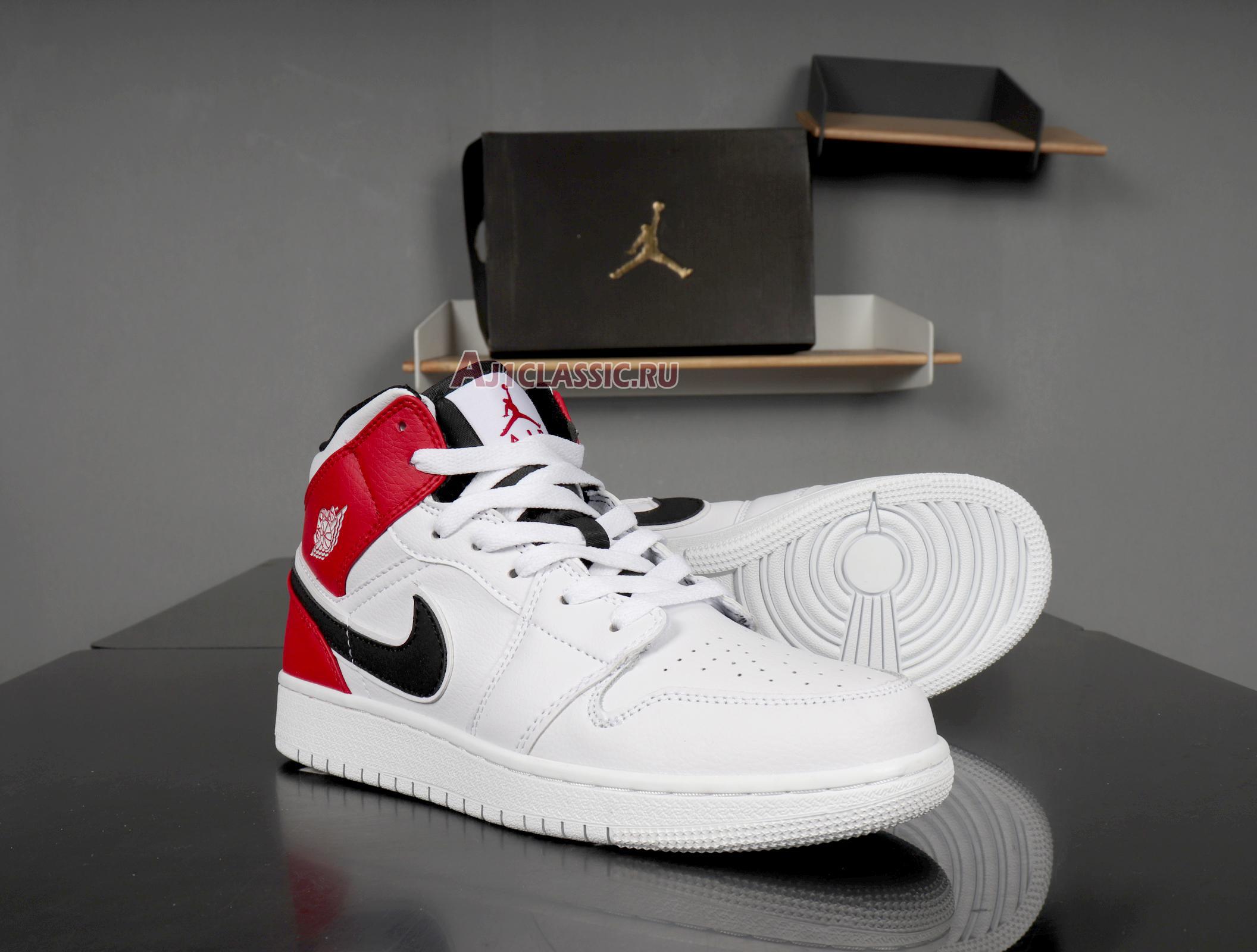 Air Jordan 1 Mid "White Chicago" 554724-116