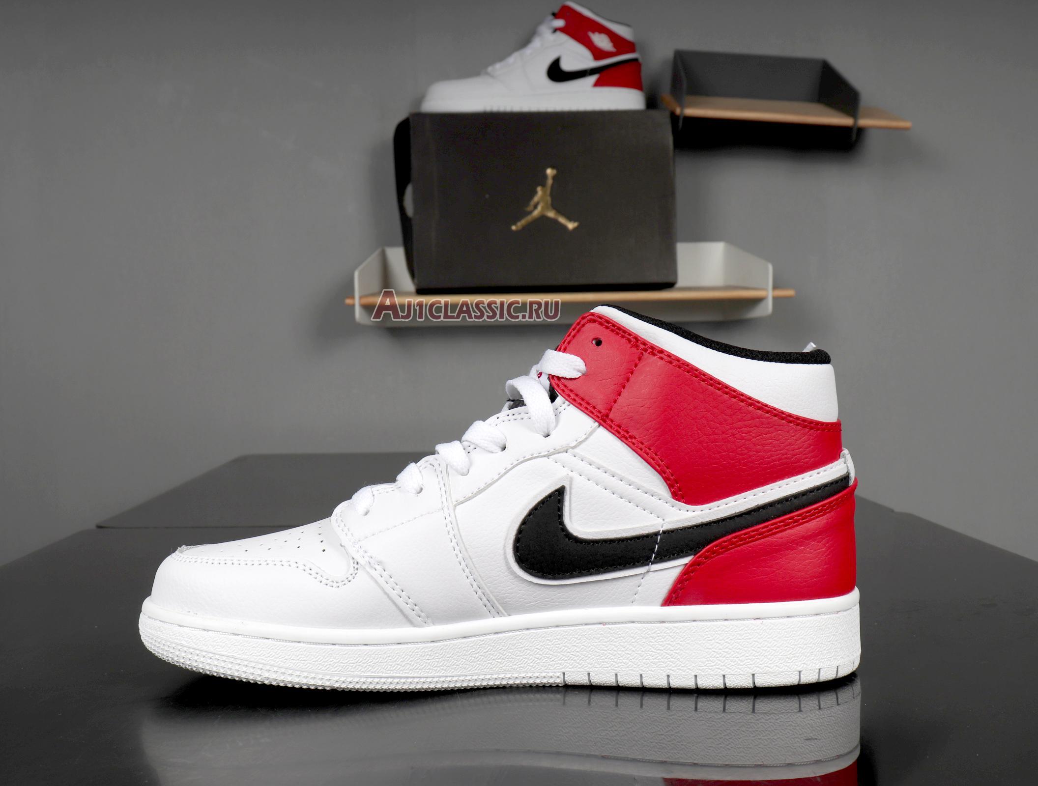 Air Jordan 1 Mid "White Chicago" 554724-116