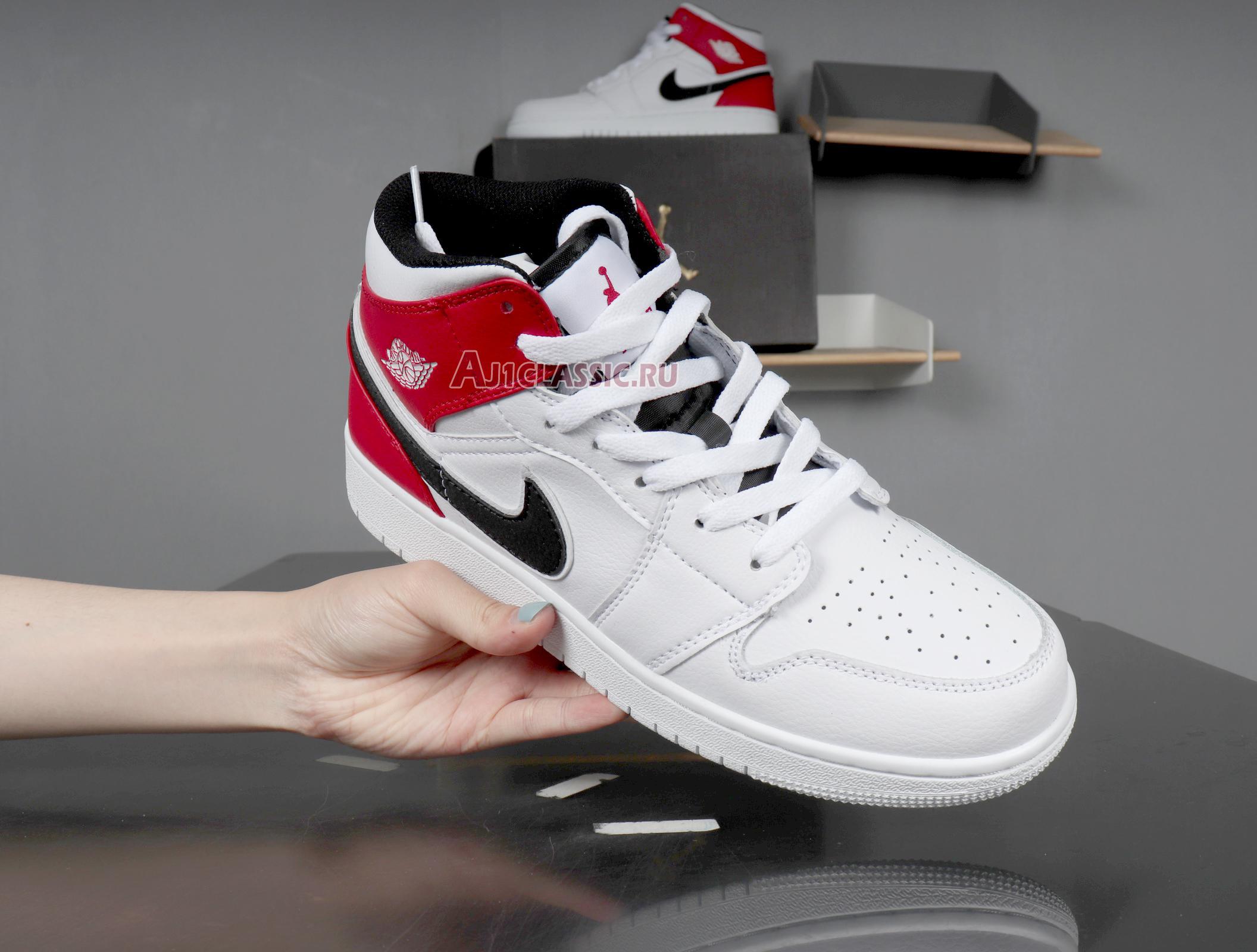 Air Jordan 1 Mid "White Chicago" 554724-116