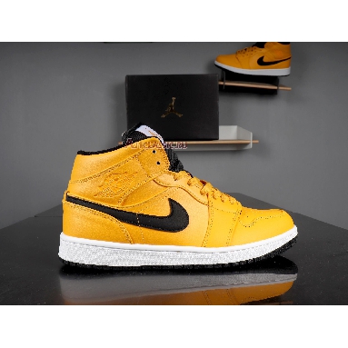 Air Jordan 1 Mid Taxi Yellow 554724-700 University Gold/White/Black/Yellow Sneakers