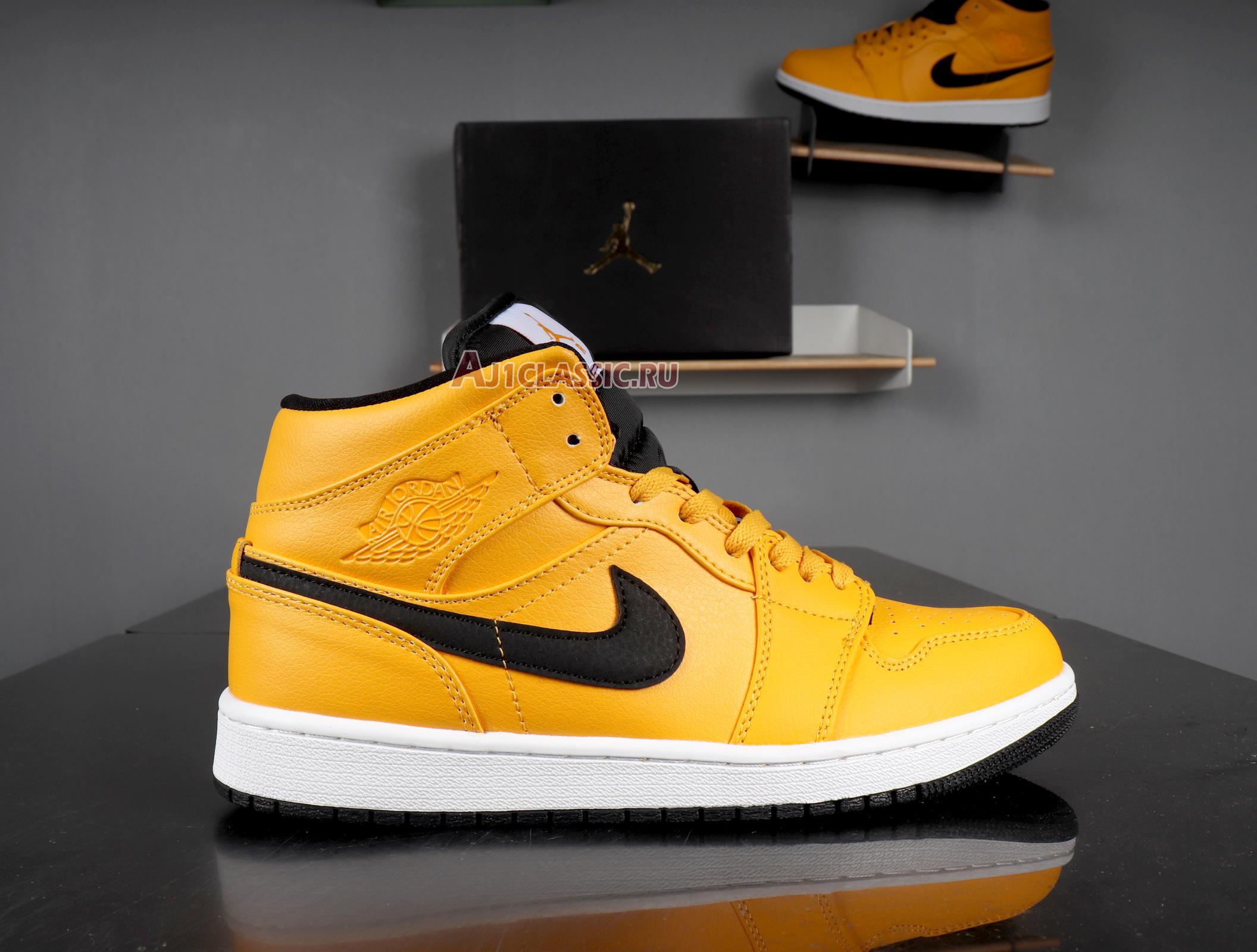 New Air Jordan 1 Mid "Taxi Yellow" 554724-700 Shoes