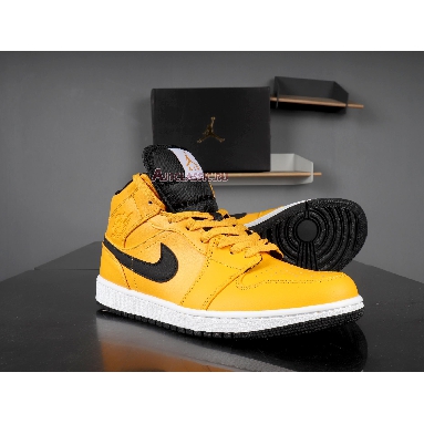 Air Jordan 1 Mid Taxi Yellow 554724-700 University Gold/White/Black/Yellow Sneakers