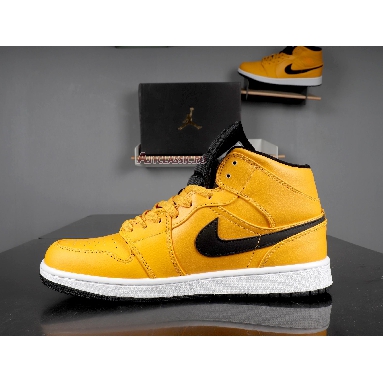 Air Jordan 1 Mid Taxi Yellow 554724-700 University Gold/White/Black/Yellow Sneakers