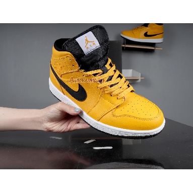 Air Jordan 1 Mid Taxi Yellow 554724-700 University Gold/White/Black/Yellow Sneakers