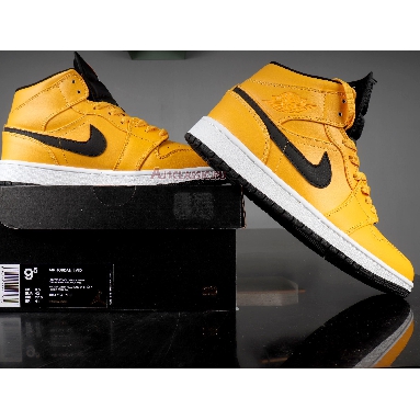 Air Jordan 1 Mid Taxi Yellow 554724-700 University Gold/White/Black/Yellow Sneakers