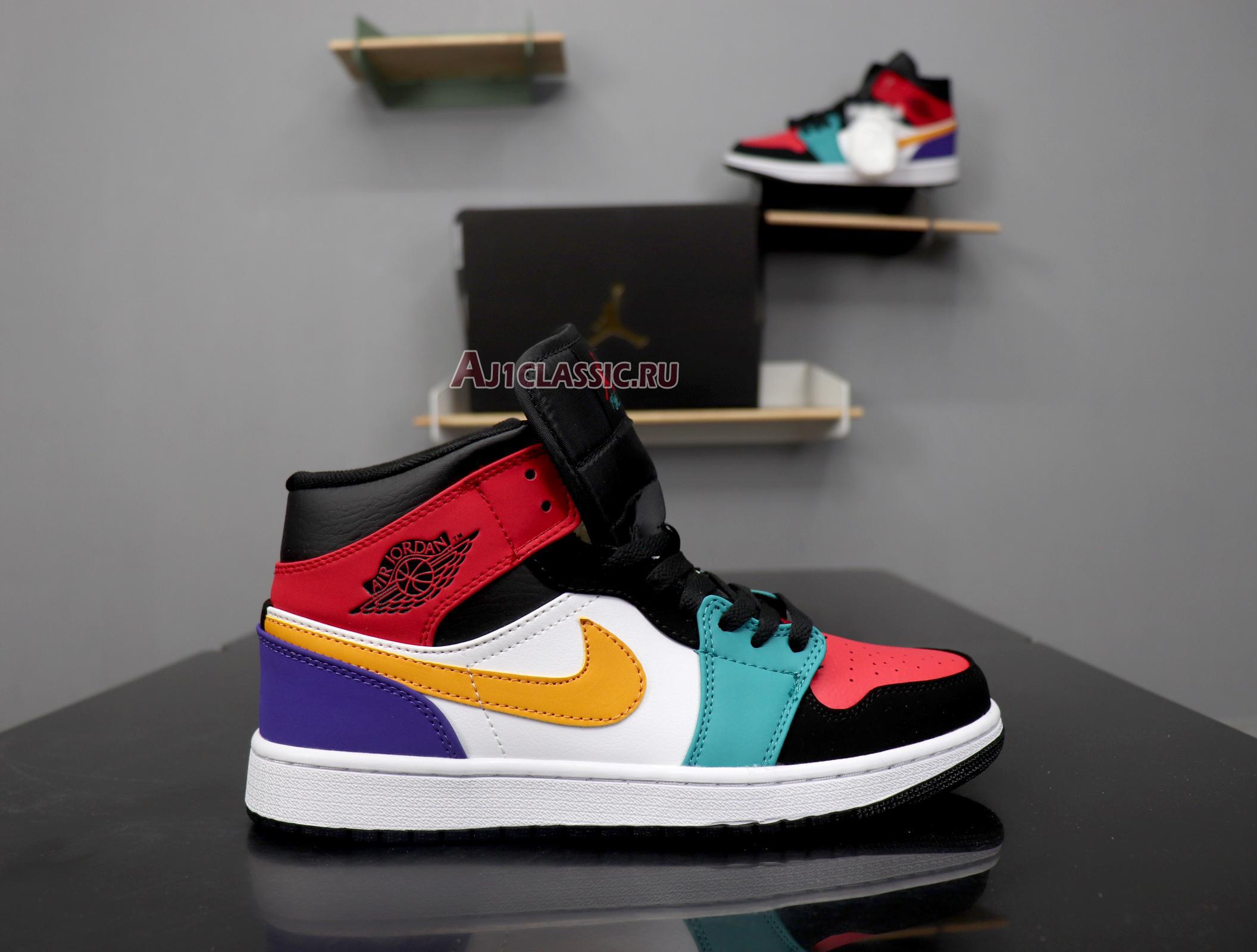 New Air Jordan 1 Mid "Multi-Color" 554724-125 Shoes