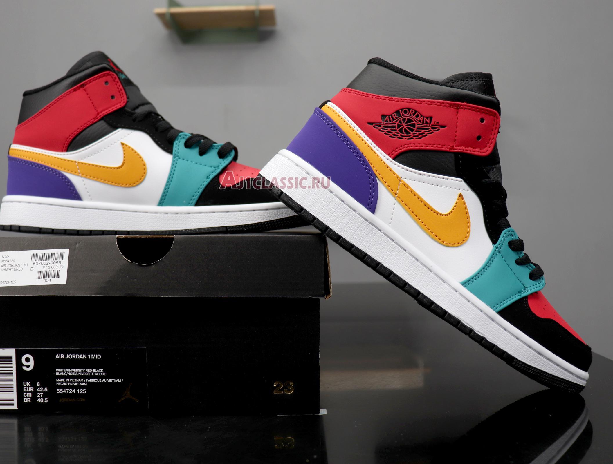 Air Jordan 1 Mid "Multi-Color" 554724-125