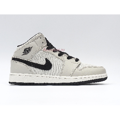 Air Jordan 1 Retro Mid SE Light Bone 852542-002 Light Bone/Cone-Black-Sail Sneakers