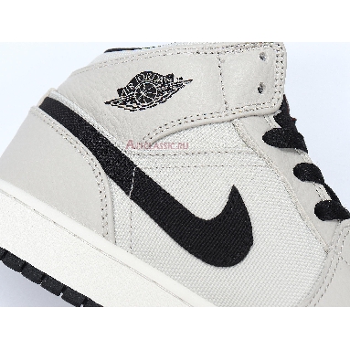 Air Jordan 1 Retro Mid SE Light Bone 852542-002 Light Bone/Cone-Black-Sail Mens Womens Shoes