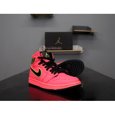 Air Jordan 1 High Premium Hot Punch AQ9131-600 Hot Punch/Black-Volt Sneakers