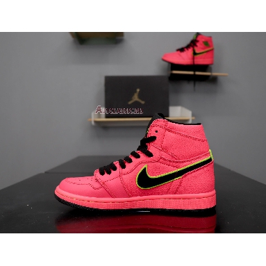 Air Jordan 1 High Premium Hot Punch AQ9131-600 Hot Punch/Black-Volt Sneakers