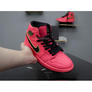 Air Jordan 1 High Premium Hot Punch AQ9131-600 Hot Punch/Black-Volt Sneakers