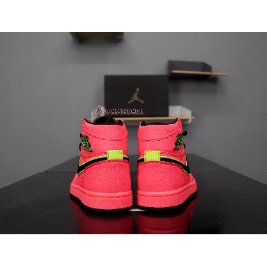 Air Jordan 1 High Premium Hot Punch AQ9131-600 Hot Punch/Black-Volt Mens Womens Shoes