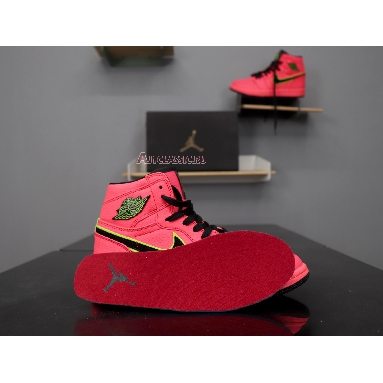 Air Jordan 1 High Premium Hot Punch AQ9131-600 Hot Punch/Black-Volt Sneakers