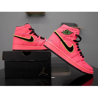 Air Jordan 1 High Premium Hot Punch AQ9131-600 Hot Punch/Black-Volt Sneakers