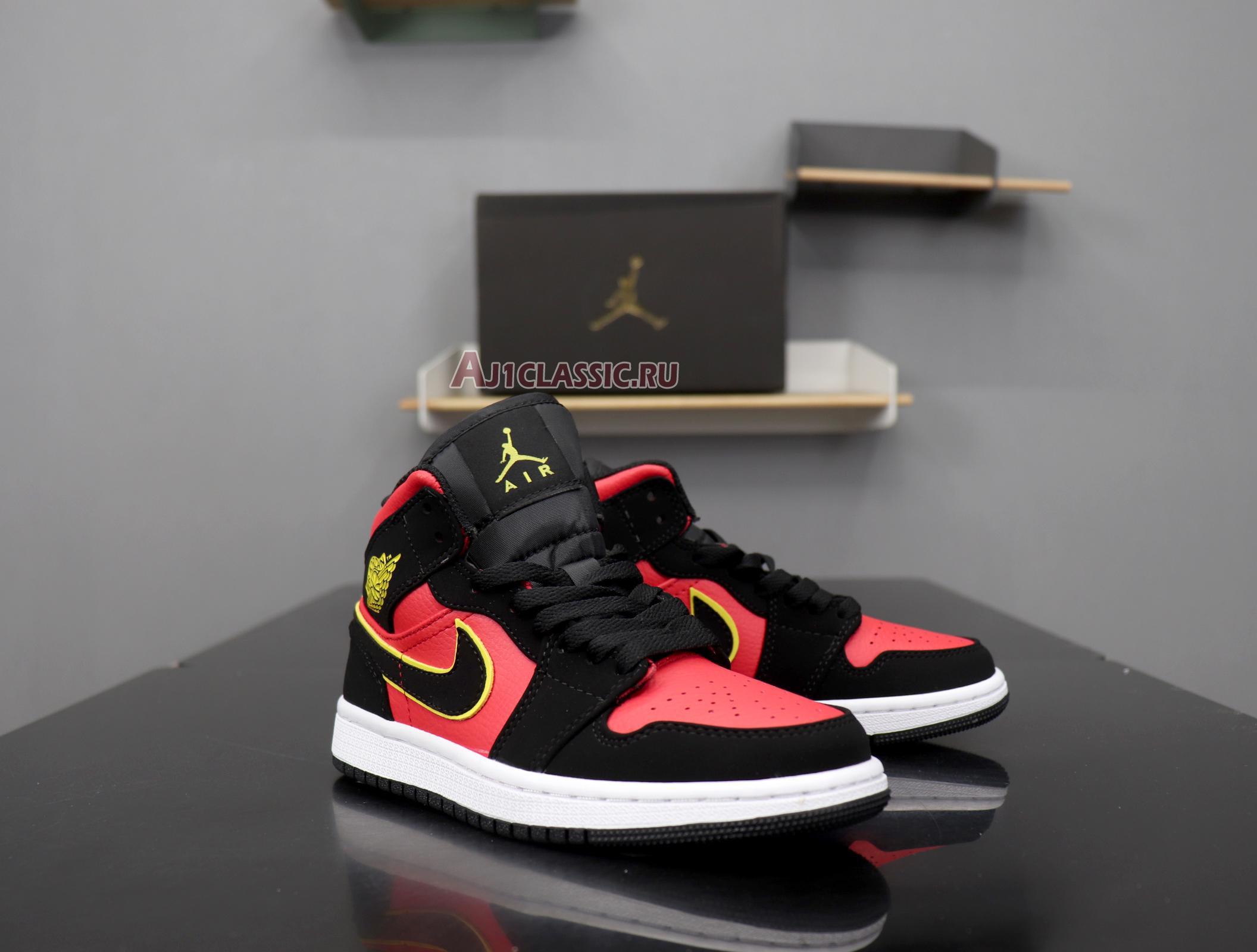 Air Jordan 1 Retro Mid "Hot Punch Volt" BQ6472-006