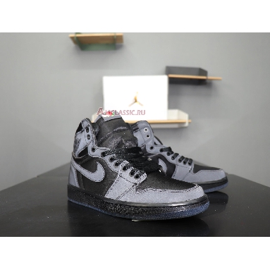 Rox Brown x Air Jordan 1 Retro High OG Black BV1576-001 Black/Black-Metallic Gold Mens Womens Shoes