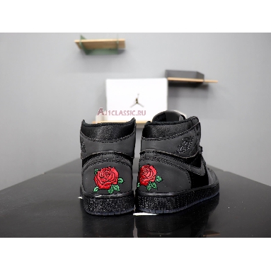 Rox Brown x Air Jordan 1 Retro High OG Black BV1576-001 Black/Black-Metallic Gold Mens Womens Shoes