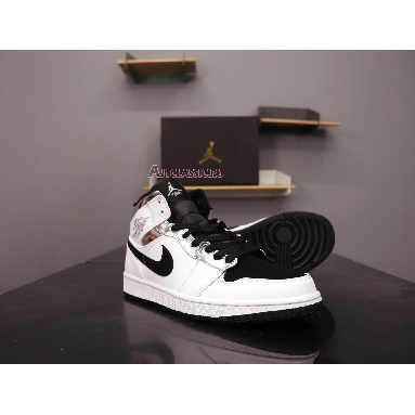 Air Jordan 1 Mid White Silver 554724-121 White/Silver Sneakers