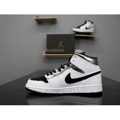 Air Jordan 1 Mid White Silver 554724-121 White/Silver Sneakers