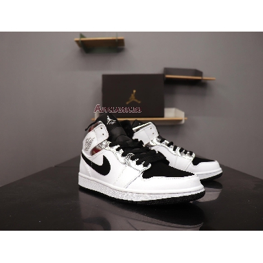 Air Jordan 1 Mid White Silver 554724-121 White/Silver Sneakers