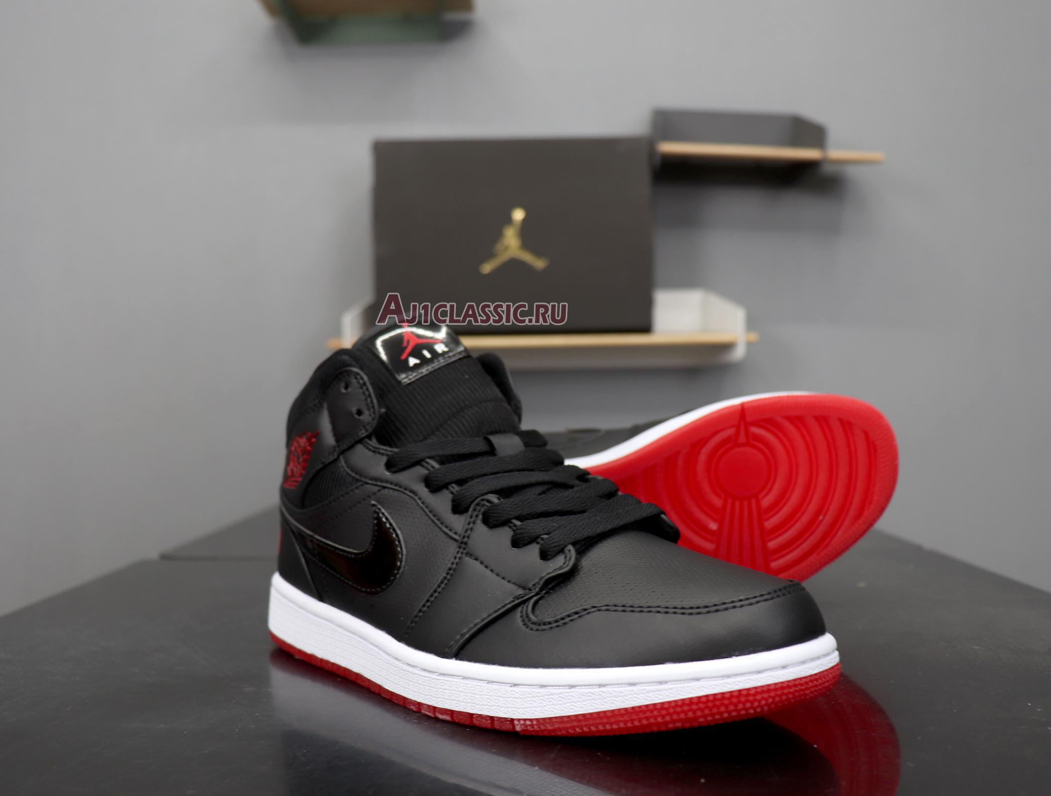 New Air Jordan 1 Retro Mid "Bred" BQ6578-001 Shoes