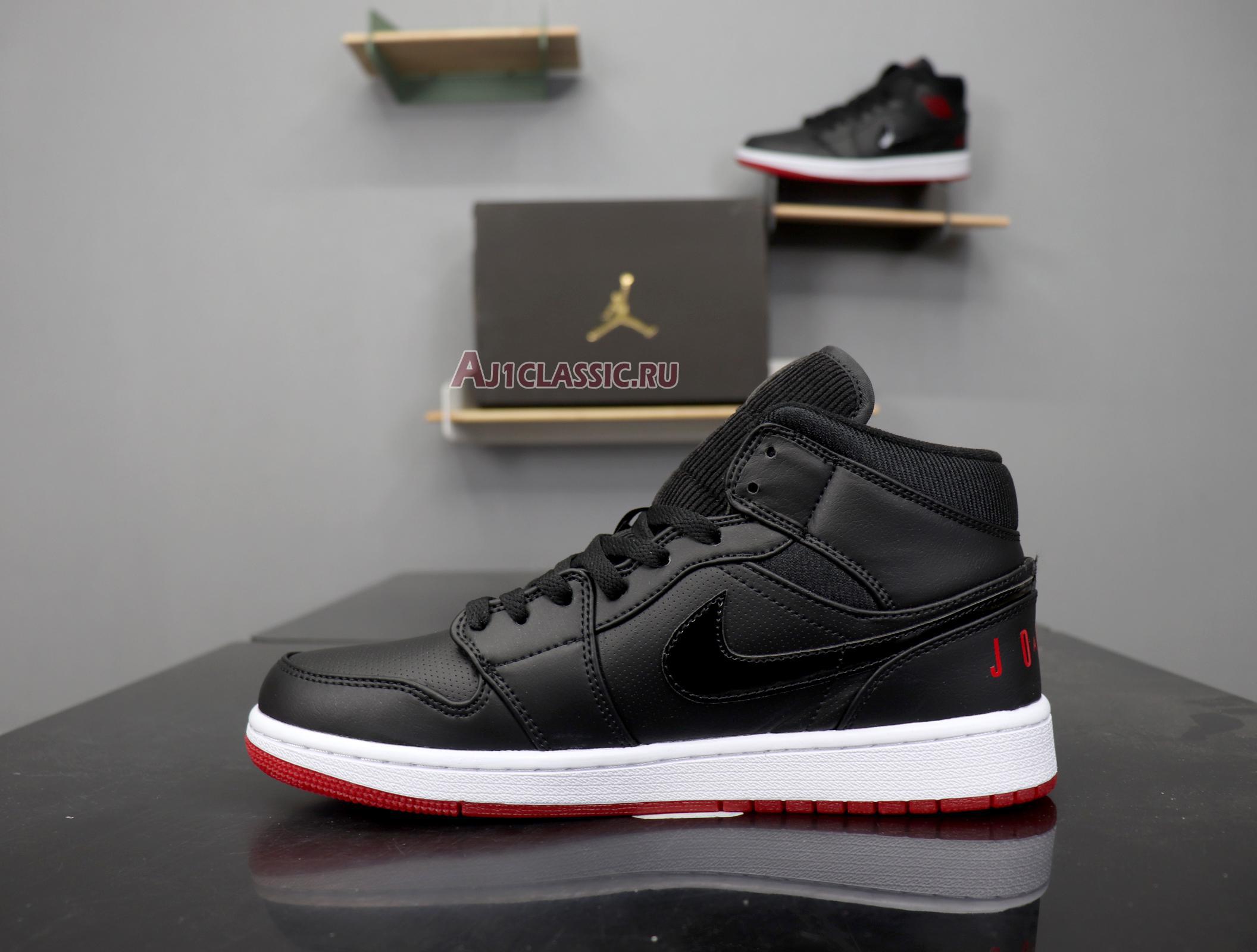 New Air Jordan 1 Retro Mid "Bred" BQ6578-001 Shoes