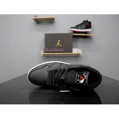 Air Jordan 1 Retro Mid Bred BQ6578-001 Black/University Red-White Sneakers