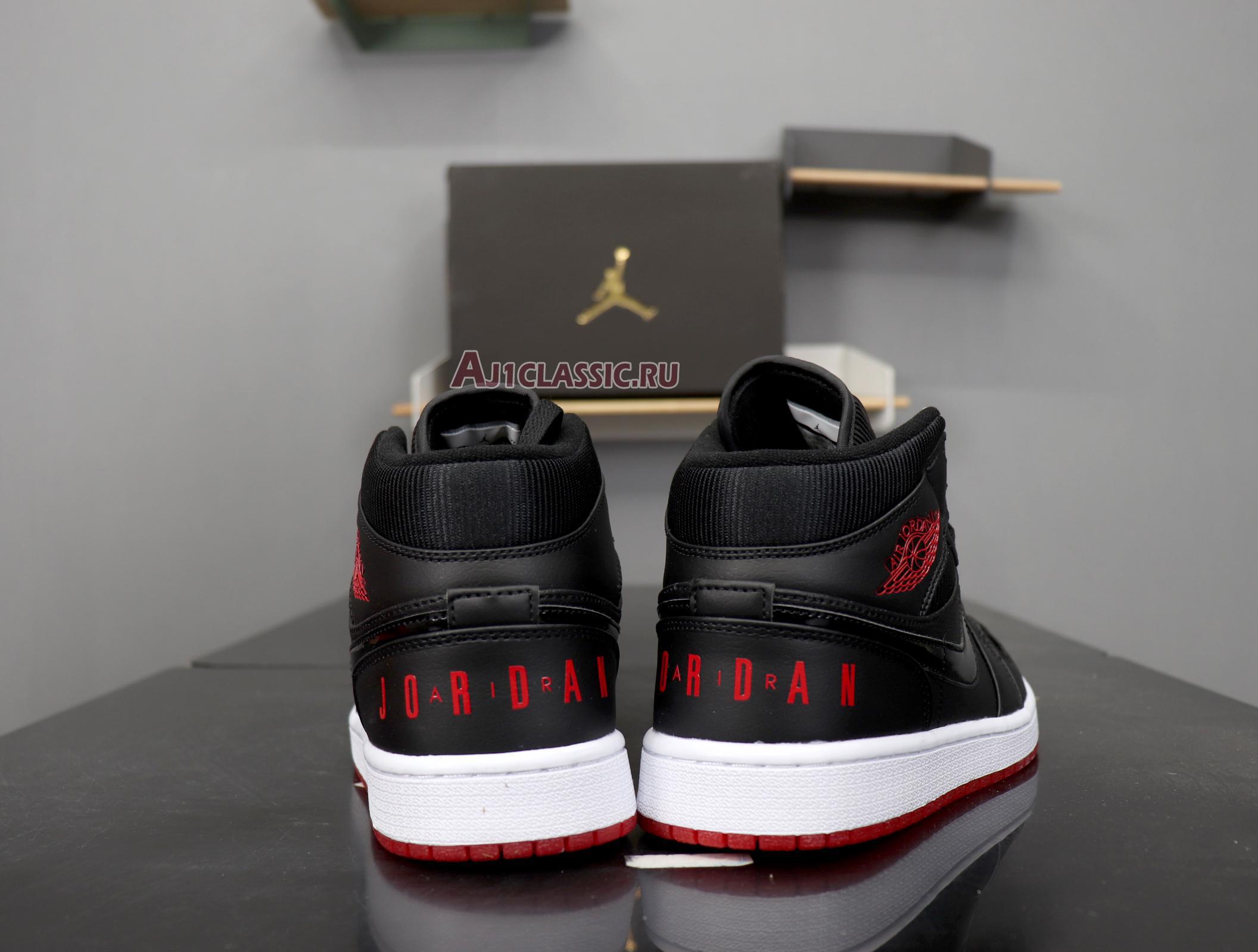 New Air Jordan 1 Retro Mid "Bred" BQ6578-001 Shoes