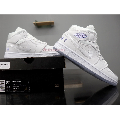 Air Jordan 1 Retro Mid White Concord BQ6578-100 White/Concord-White Mens Womens Shoes