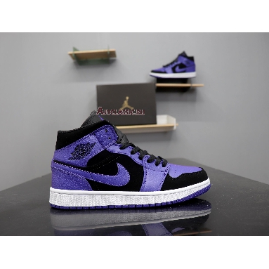 Air Jordan 1 Mid Dark Concord 554724-051 Black/Dark Concord-White Mens Womens Shoes