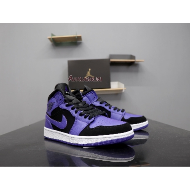 Air Jordan 1 Mid Dark Concord 554724-051 Black/Dark Concord-White Mens Womens Shoes