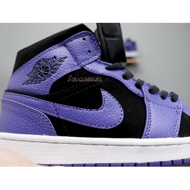 Air Jordan 1 Mid Dark Concord 554724-051 Black/Dark Concord-White Mens Womens Shoes