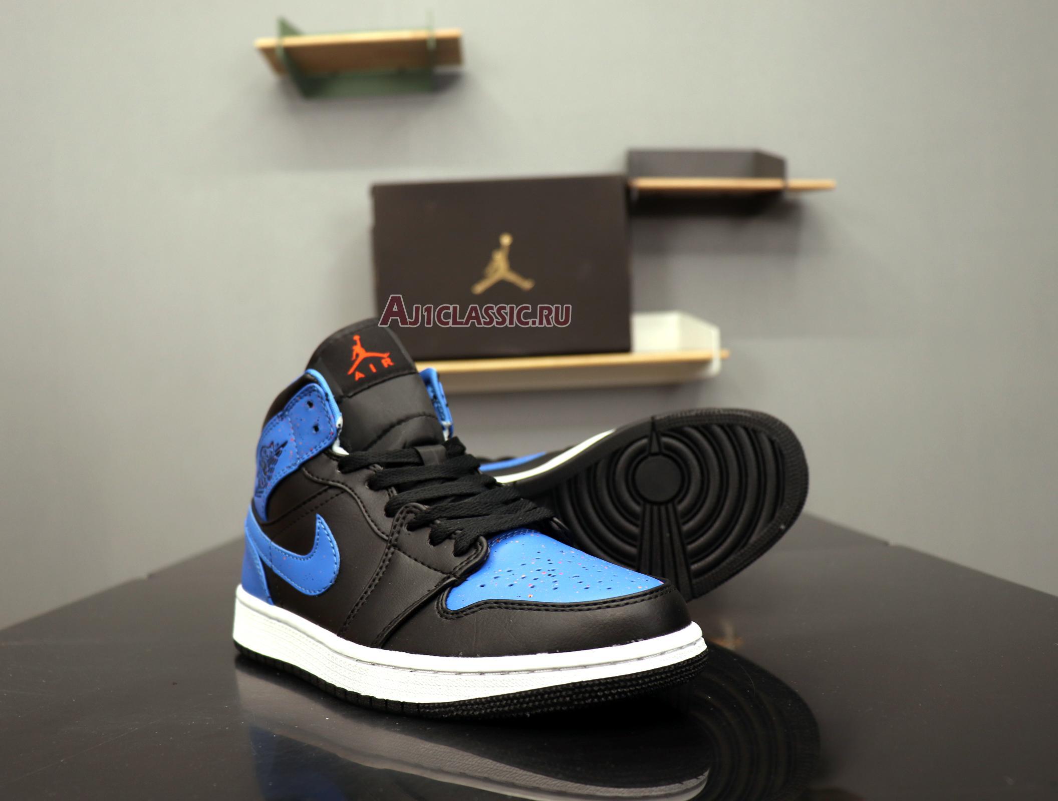 Air Jordan 1 Mid "Royal Splatter" 554724-048