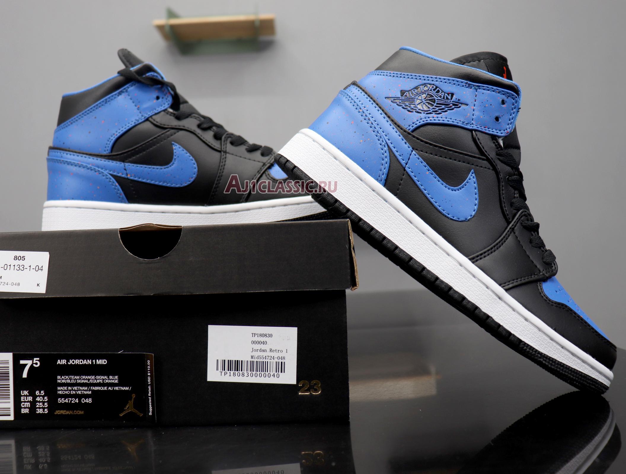 Air Jordan 1 Mid "Royal Splatter" 554724-048