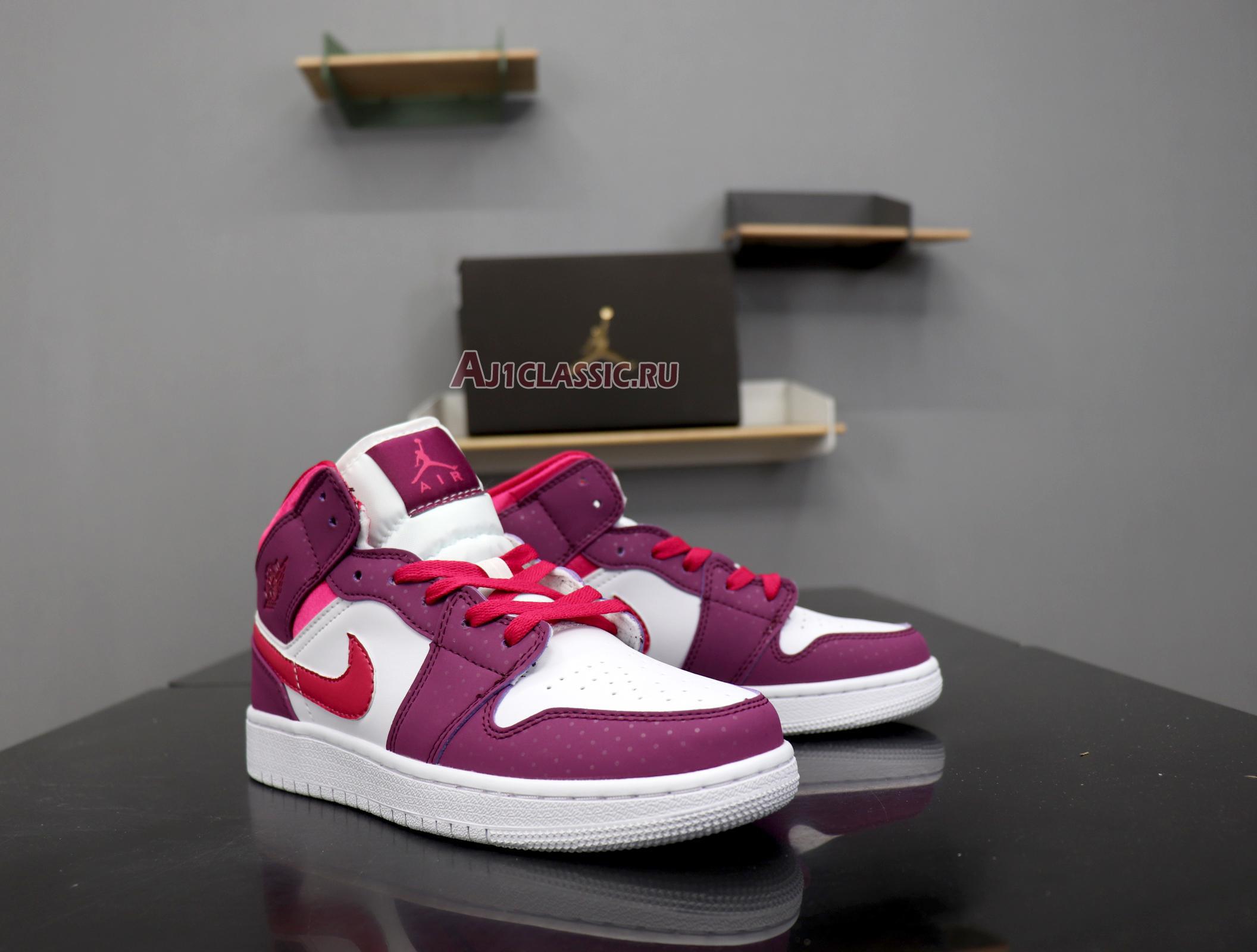 Air Jordan 1 Mid GS "Rush Pink" 555112-661